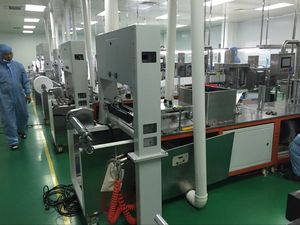 Non woven fabric surface stain detection